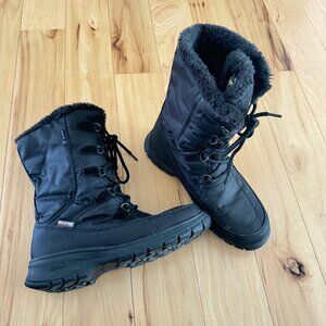 Kamik Black Winter Boots Brooklyn Waterproof Lace 8